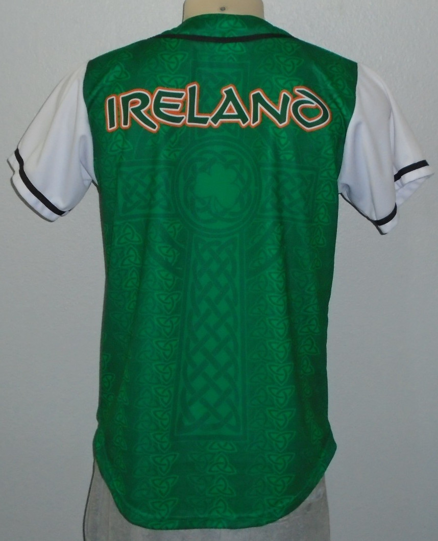 Ireland Irish Drinking Team Baseball Style Jersey Men Medium gallery