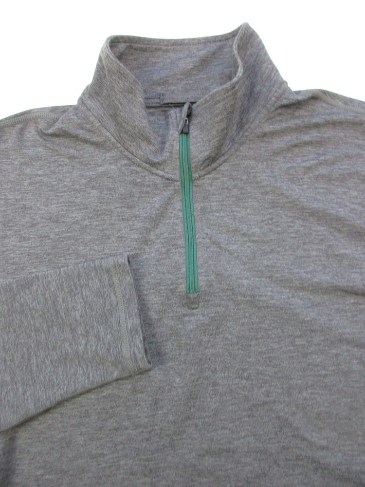 Mens Medium Marine Layer Weekend Sport Pullover 1/4 Zip heather gray