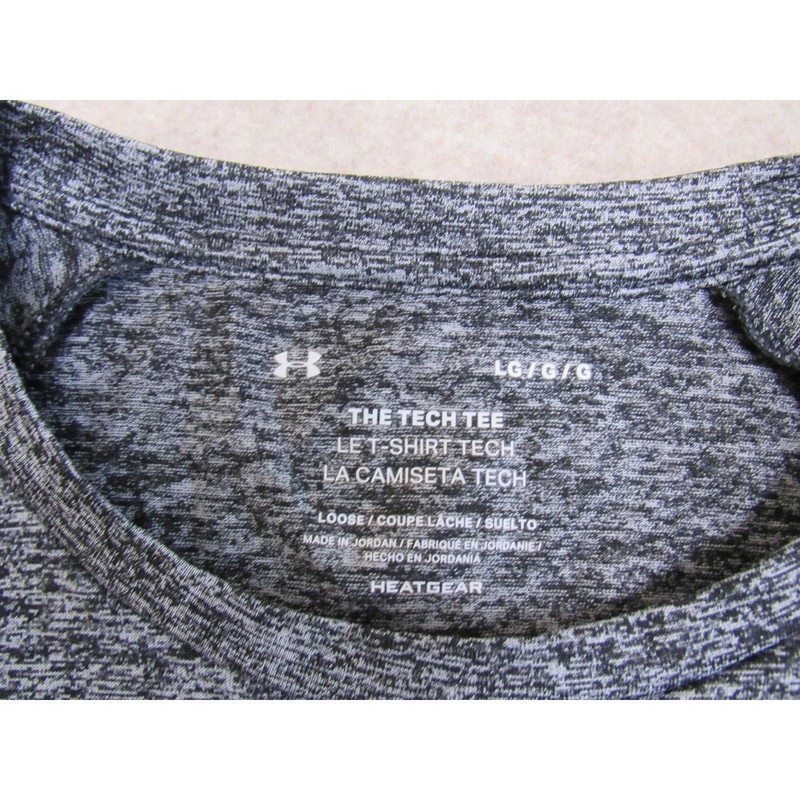 Under Armour Mens Tech Tee HeatGear Gray Heather Short Sleeve Shirt 1326413 L gallery