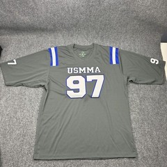 US Merchant Marine Academy Football Jersey Mens Large Grey 97 Kings Point