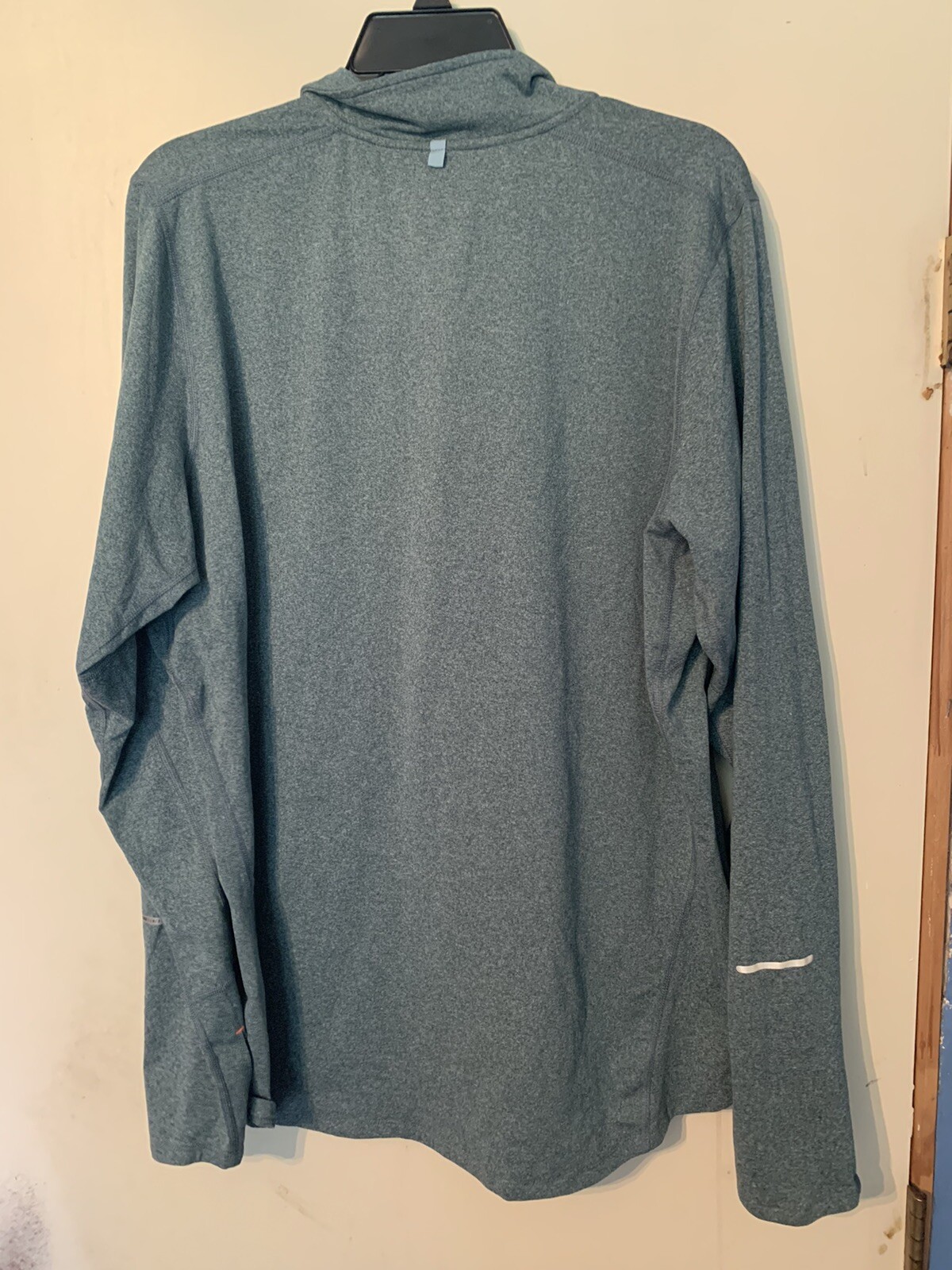 Nike Running Dri Fit Element 1/4-Zip Pullover Mens Sz L 504606-374 Heather Green gallery