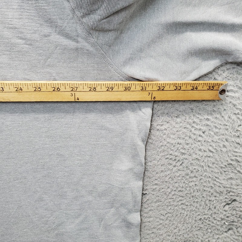 Van Heusen 1/4 Zip Pullover Mens 3XL Gray Ottoman Ribbed Long Sleeve Mock Neck gallery