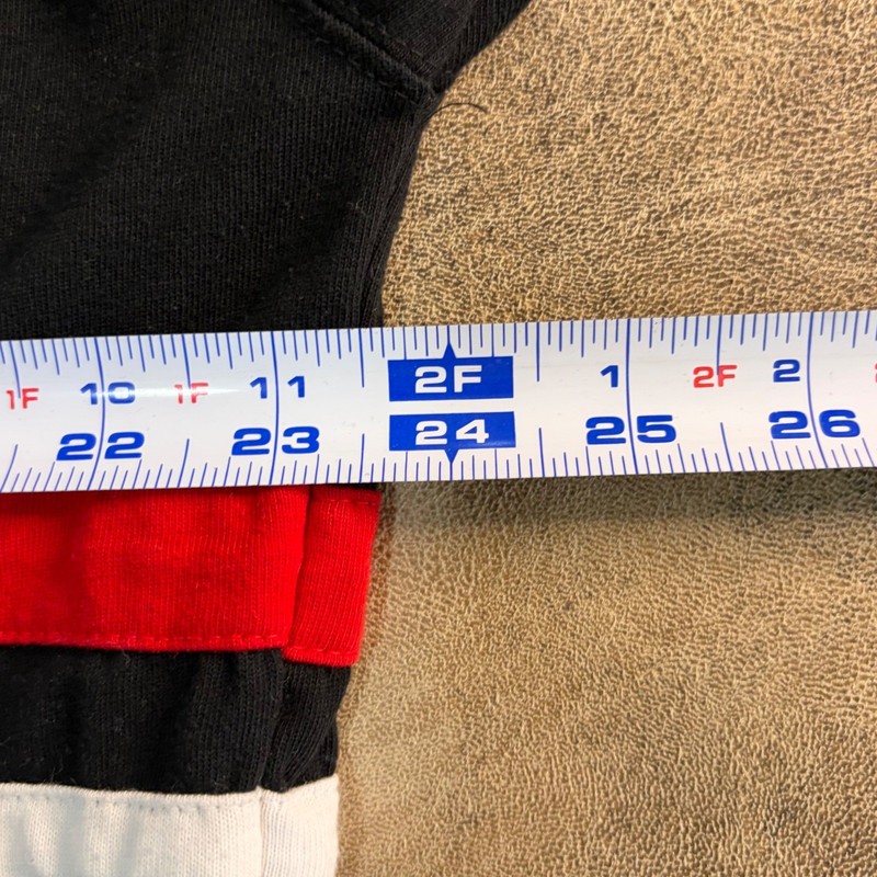 Starter Chicago Bulls Shirt Mens Large Black Red White Vintage Mesh Polo 90s gallery