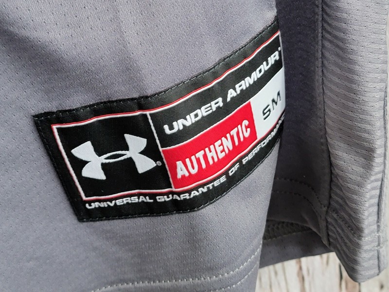Men's Small Under Armour Practice Basketball Jersey Mesh Tank Top Gray NWOT! gallery