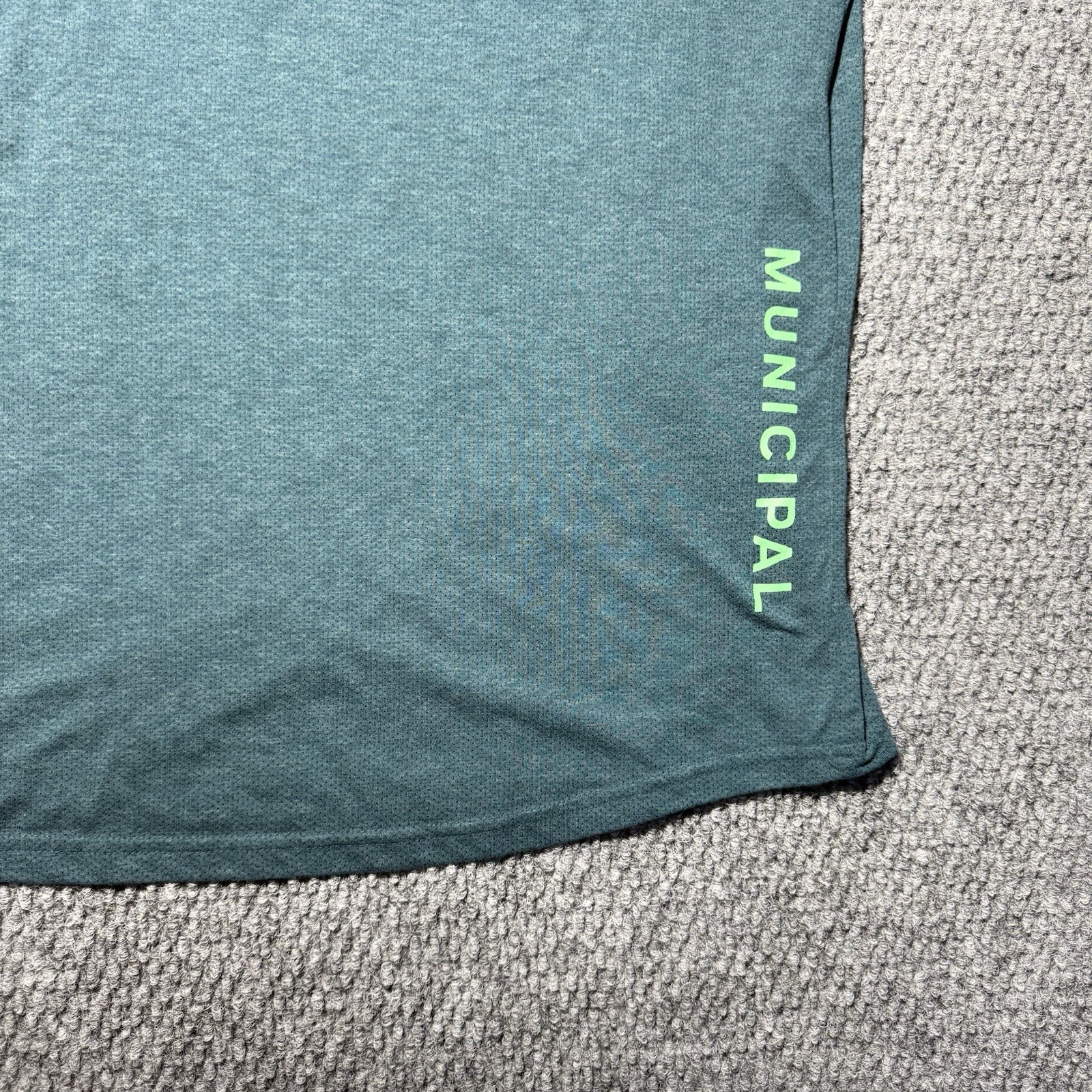 Municipal Shirt Active Sport Utility Gear Workout Gym Run Green Mens Sz Medium gallery