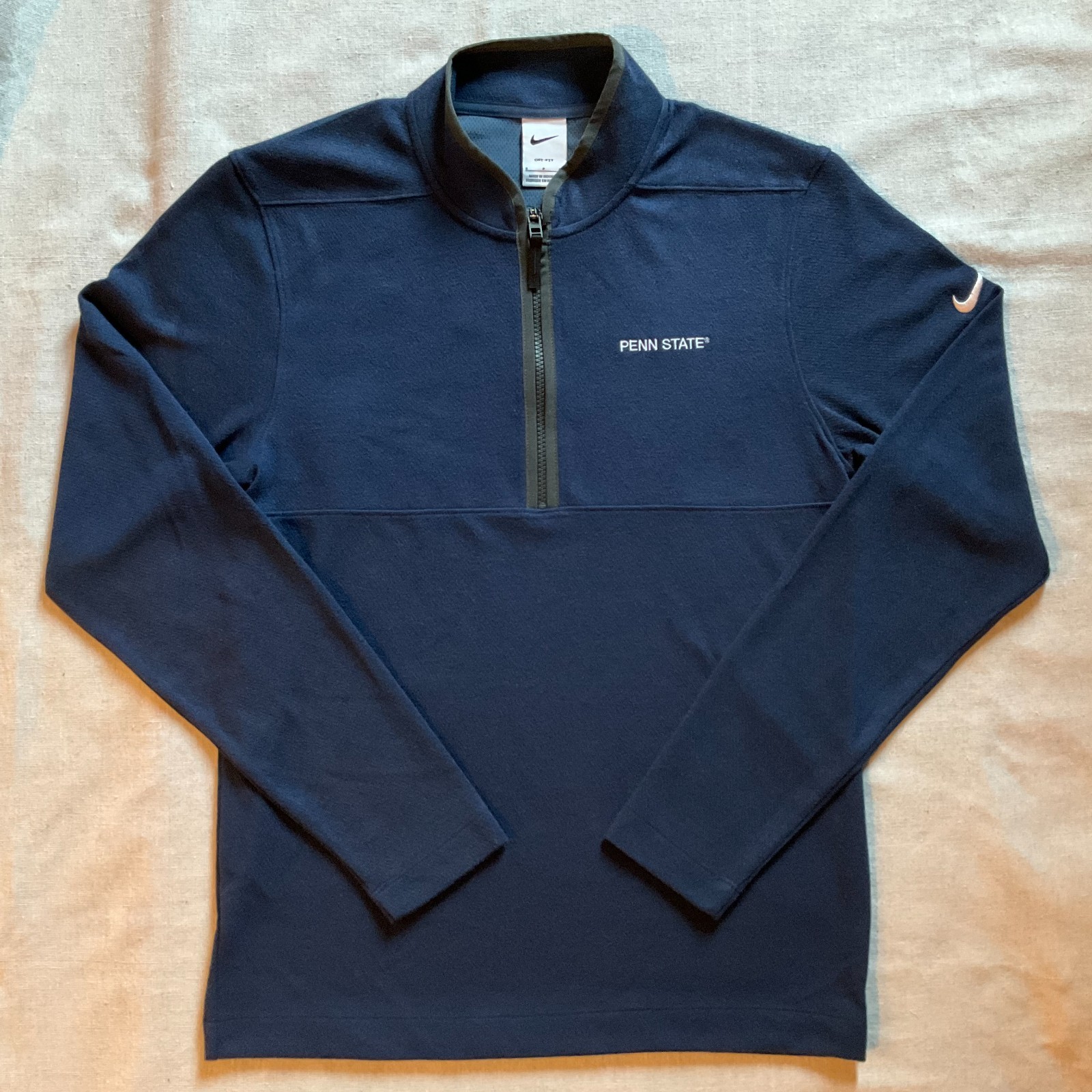 NWT Nike Dri-FIT Men’s Penn State Nittany Lions Victory 1/2 Zip Top, Navy, Sz S gallery