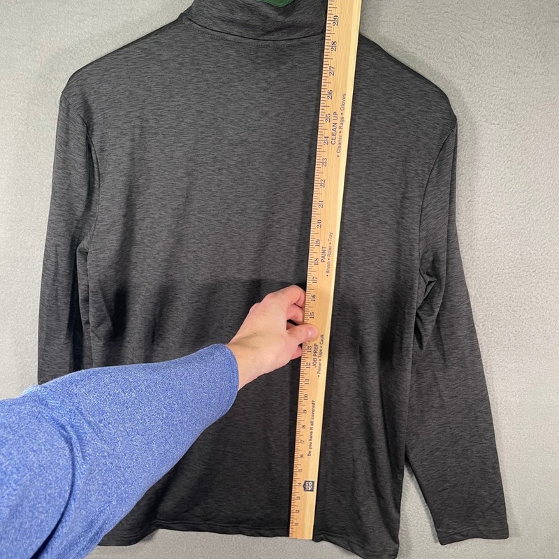 Colosseum Quarter Zip Pullover Mens Medium Gray Excellent EMU Eastern Michigan gallery