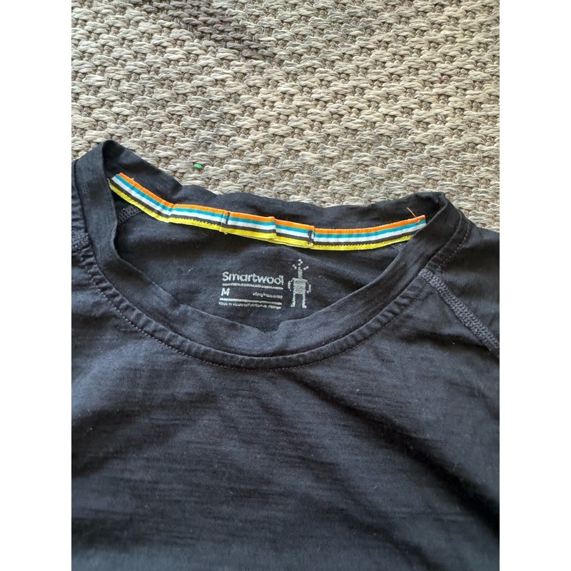 Smartwool Merino 150 Blac Base Layer Casual Crew Shirt Mens MED Short Sleeve $89 gallery
