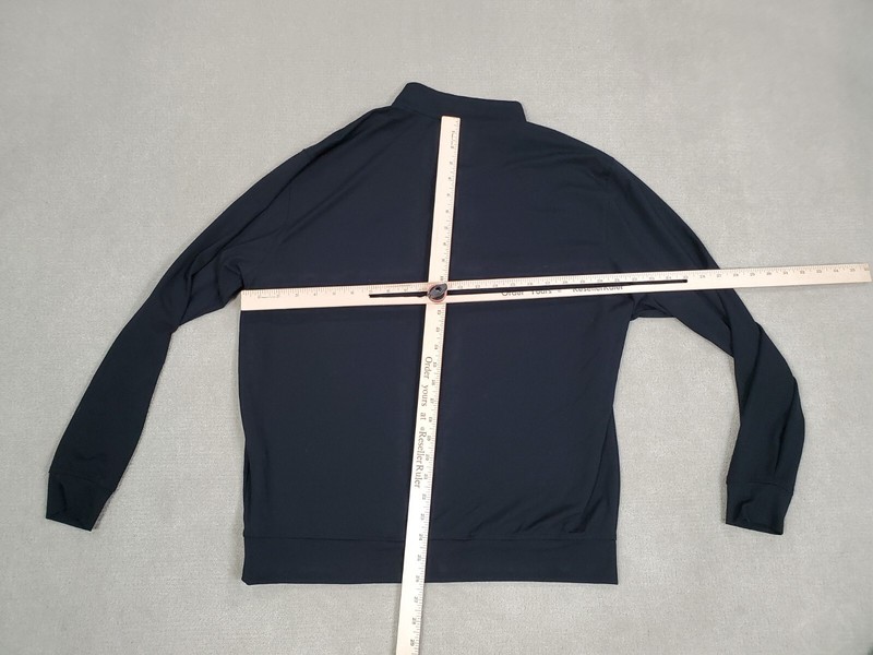 Donald Ross Pullover Mens Medium Black Quarter Zip Jacket Sweater Performance gallery