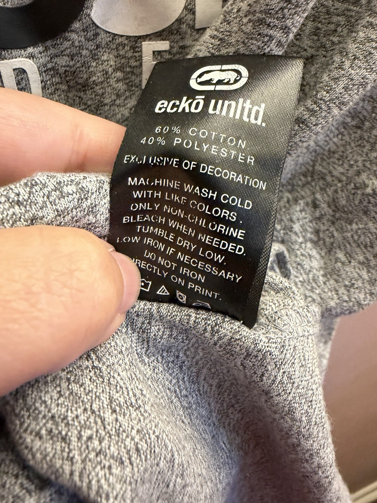 Ecko Unltd Tank Top Men's XLarge Gray Summer Y2K Graphic Sleeveless Hip Hop gallery