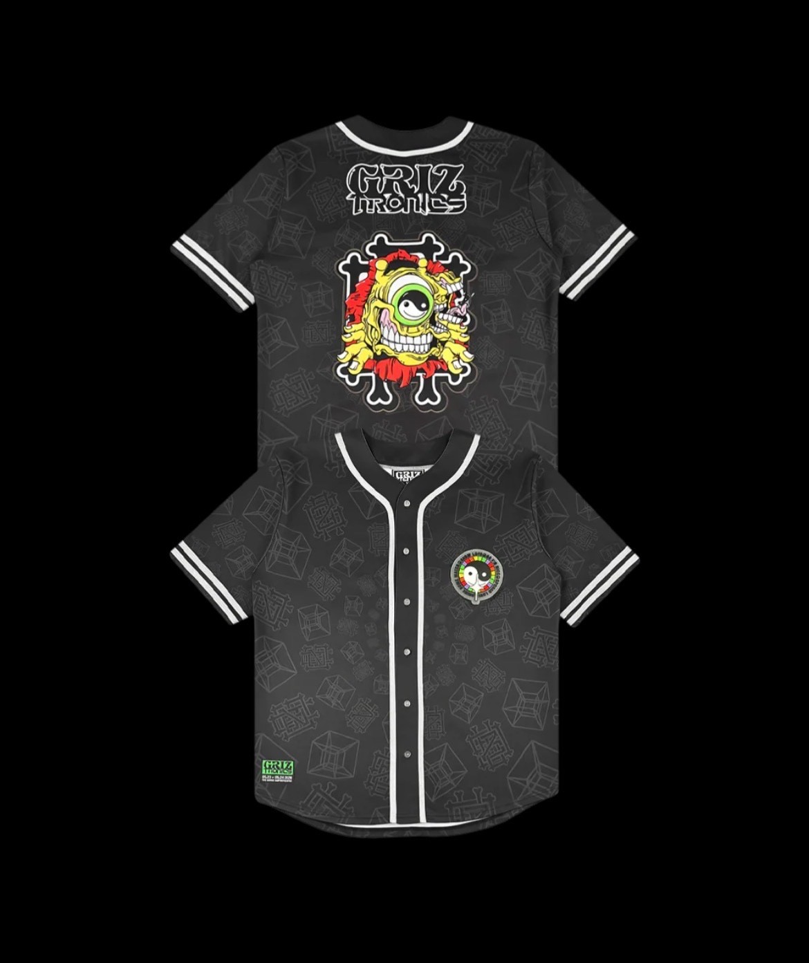 Griztronics GRiZ Subtronics Baseball Jersey L The Gorge 2026 Merch gallery