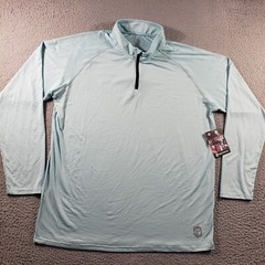 Born Primitive Shirt Men’s 3XL Blue 1/4 Zip NWT Stretch Athleisure Pullover