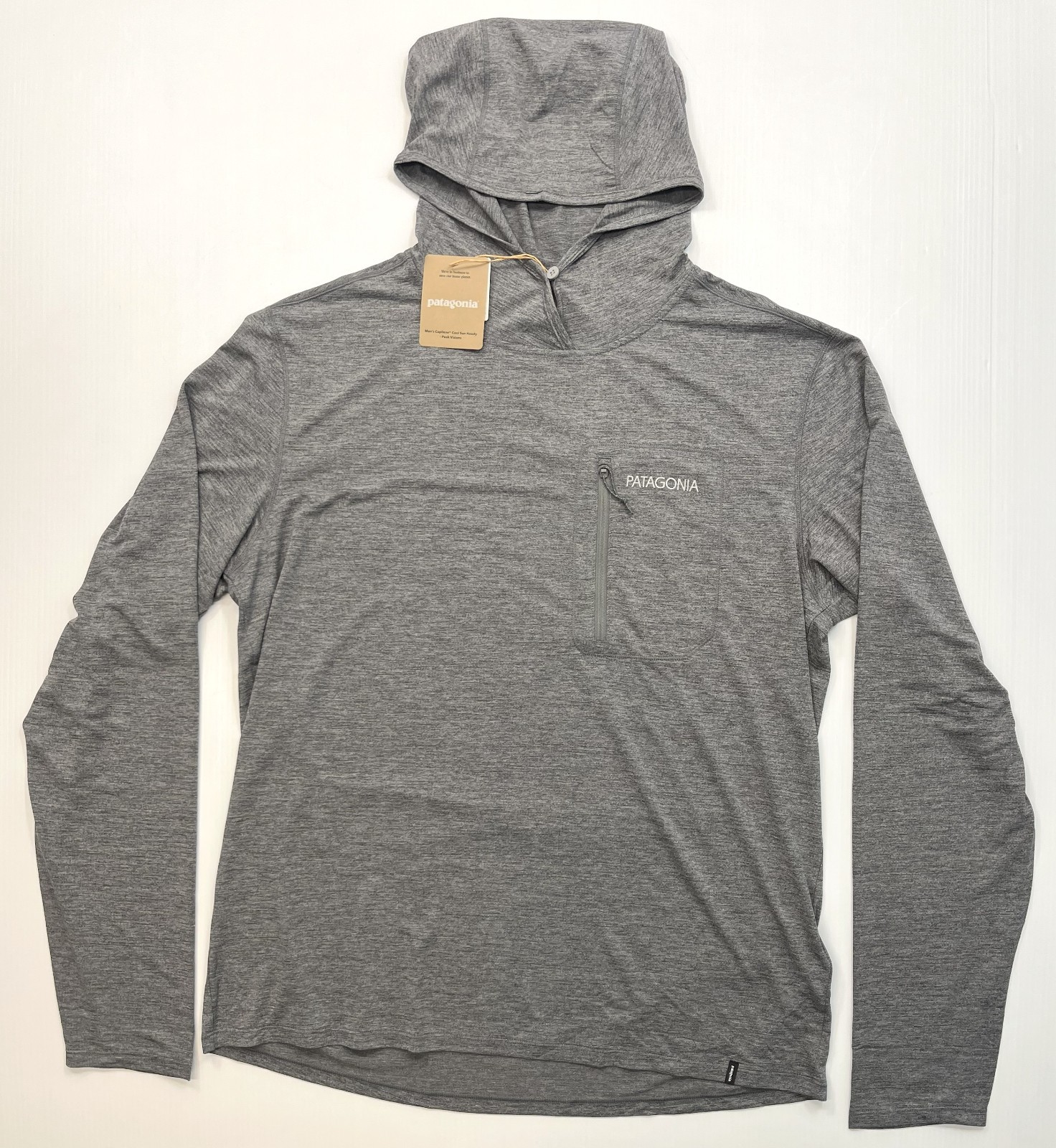 Men's PATAGONIA Capilene Cool Sun Hoody - Peak Visions #44939 FORGE GREY - GREY gallery