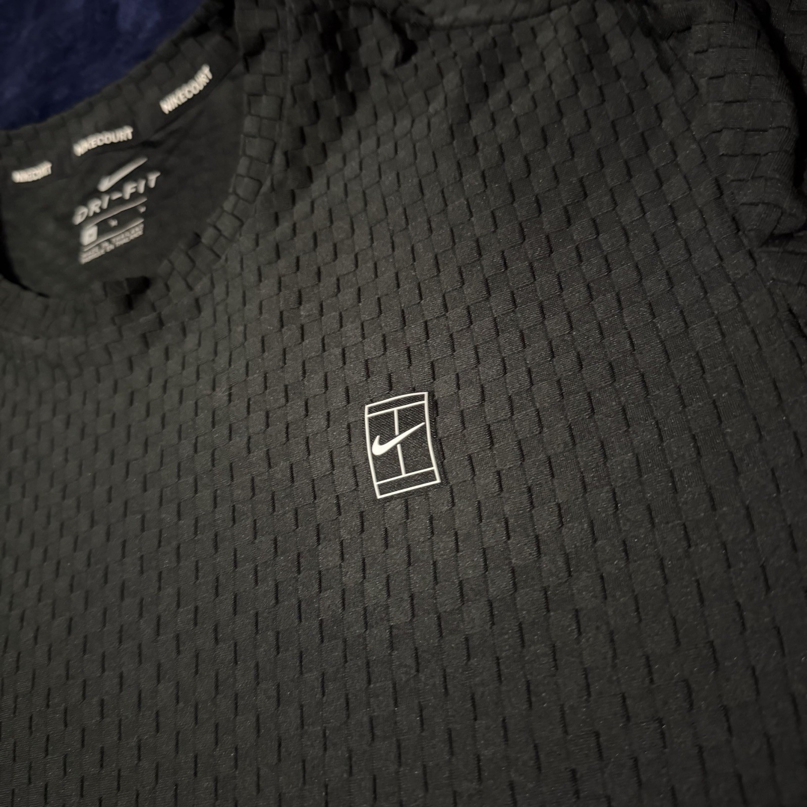 Nike Court Men's Dri-Fit Advantage Tennis Top Medium Black FZ6910-010 gallery