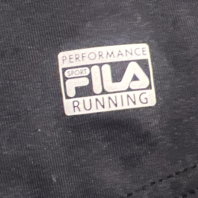 FILA Sport Men’s XL Performance 1/4 Zip Pullover Black Neon Yellow Athletic Top gallery