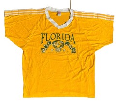 Vintage SOFFE Jersey T-Shirt 90s Adult XL Graphic Print Florida Sun and Fun SS
