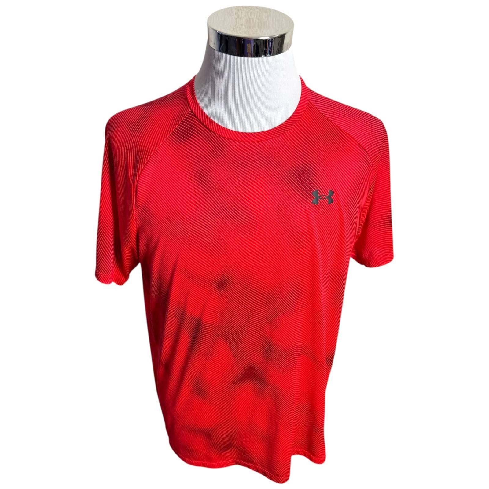 Under Armor The Tech Tee T-Shirt Men's Large Tall LT LGT Red Short Sleeve gallery