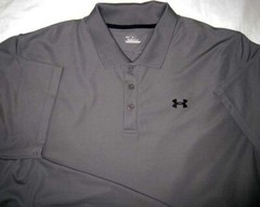Under Armour ® Made In Peru – Medium Gray – XXL Extra Large Polo Shirt New NWOT
