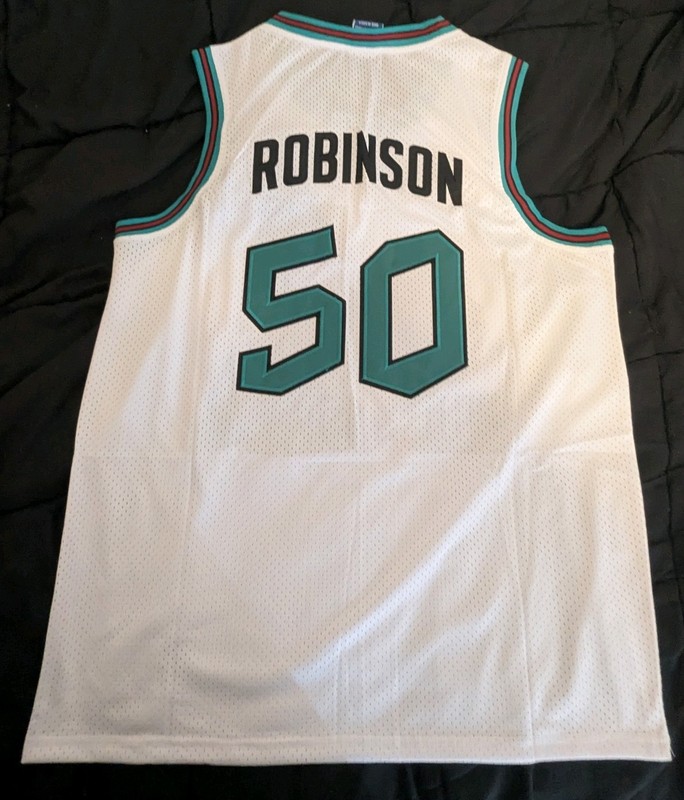 Large Unworn White Champion David Robinson 1996 NBA All Star Jersey Basketball gallery