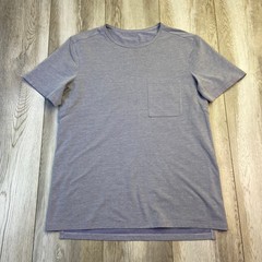 Lululemon Chest Pocket Relaxed Fit Tee Mens Medium Oxford Blue Short Sleeve Men