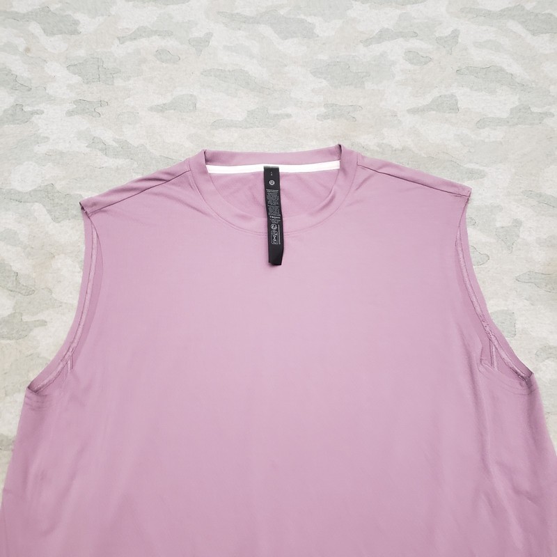 Lululemon Tank Shirt Mens Large Purple Sleeveless NWT Easy Set Train Gym Fitness gallery