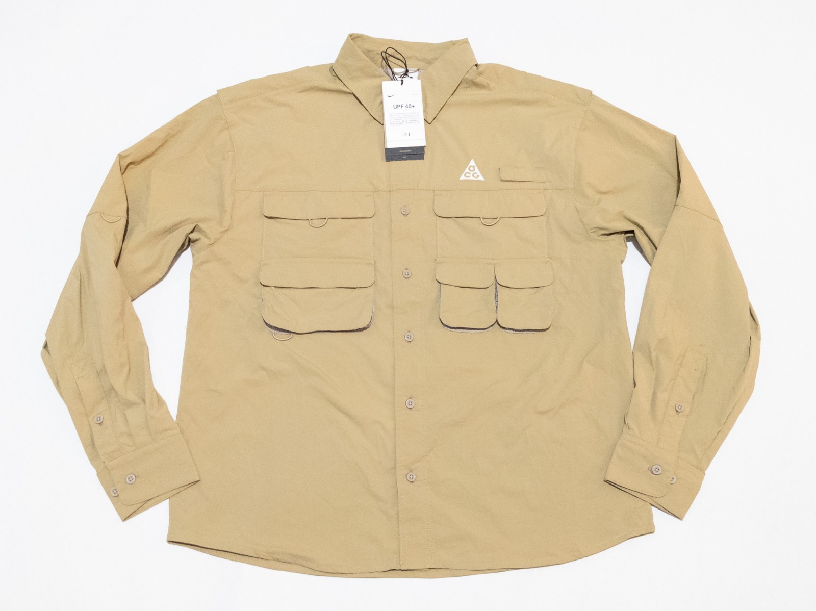 [Sz S] Nike ACG Orb Weaver Dri-Fit Fishing Shirt Brown HJ2465-297 Men's gallery