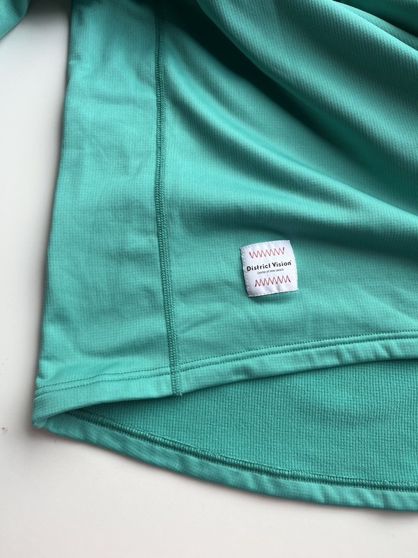 District Vision Fleece Jacket Men’s Size L Green Half Zip Running Trail Hiking gallery