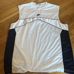 Nike center Swoosh Beater Nylon Poly Jersey A shirt Exercise Workout XL