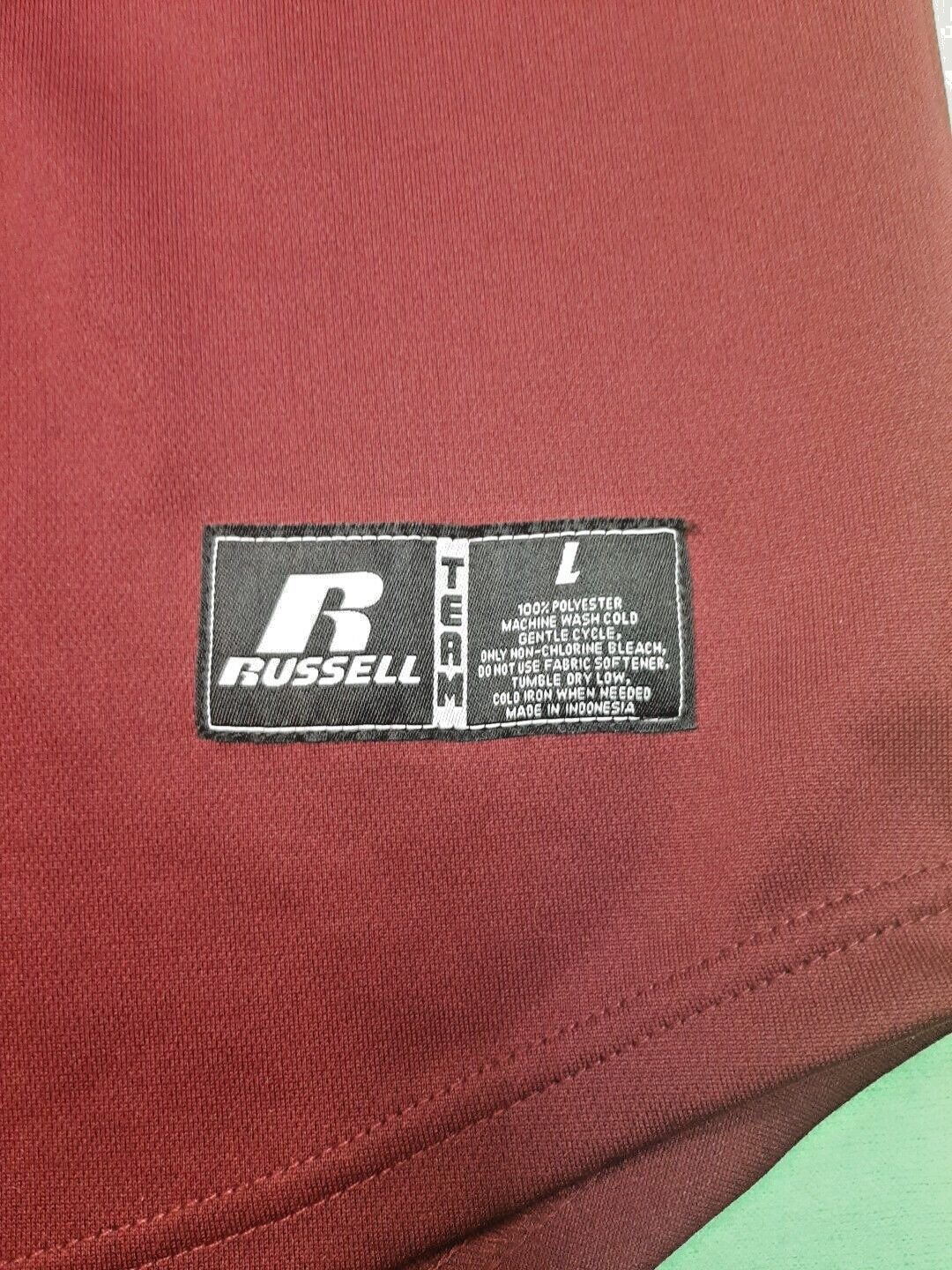 Baseball Jersey Shirt Russell Athletic Las Vegas Dri-Power Men’s L Maroon /Grey gallery