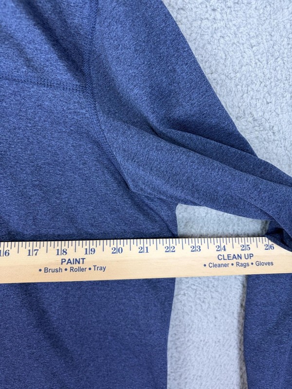 Spyder Active Pullover Mens Medium Blue 1/4 Zip Long Sleeve Stretch Athletic Top gallery
