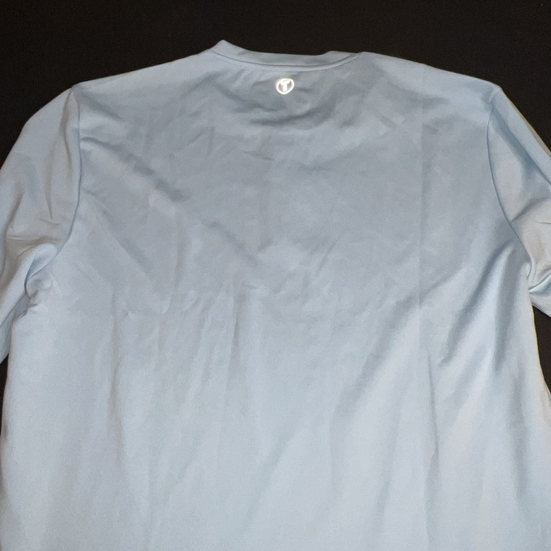 Twillory Mens Performance Henley Tee LS 3 Button Light Blue Xl gallery