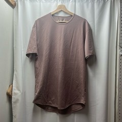 BYLT Basic Gray Mauve Drop Cut Short Sleeve LUX- XL