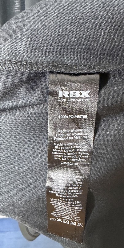 RBX Performance T Shirt XXL Black Athletic Workout Gym Short Sleeve Tee gallery