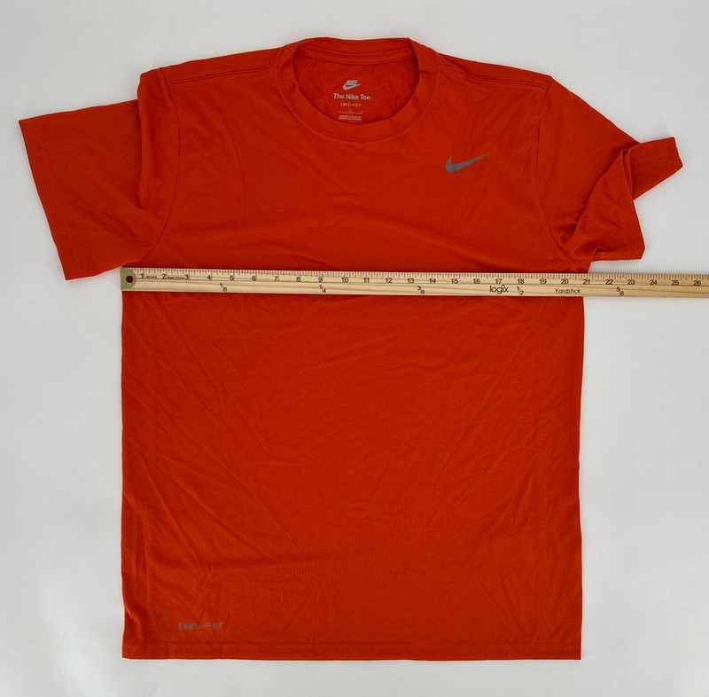 Nike T-Shirt Mens Large Orange Legend Poly Dri-Fit Short Sleeve Retro 727982-888 gallery