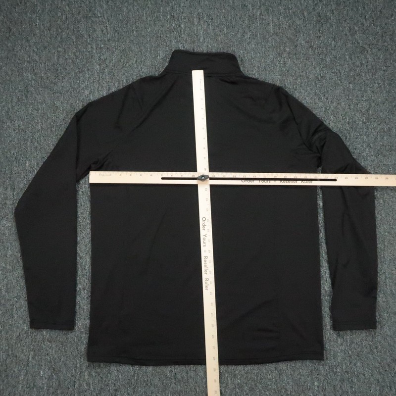 UNRL Pullover Mens Large Black Quarter Zip Performance Elite Line Stretch Envy gallery