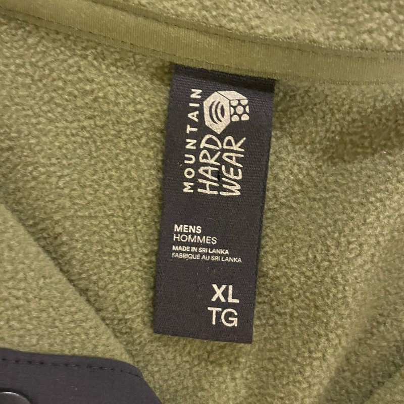 Mountain Hard Wear - Softshell Pullover Green Fleece Men’s XL - Great Look - EUC gallery