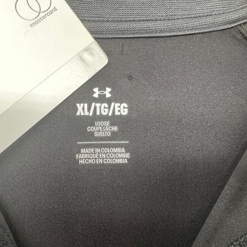 Under Armour Loose Fit Men's Size XL Black Stretch 1/2 Zip Running Sweatshirt gallery