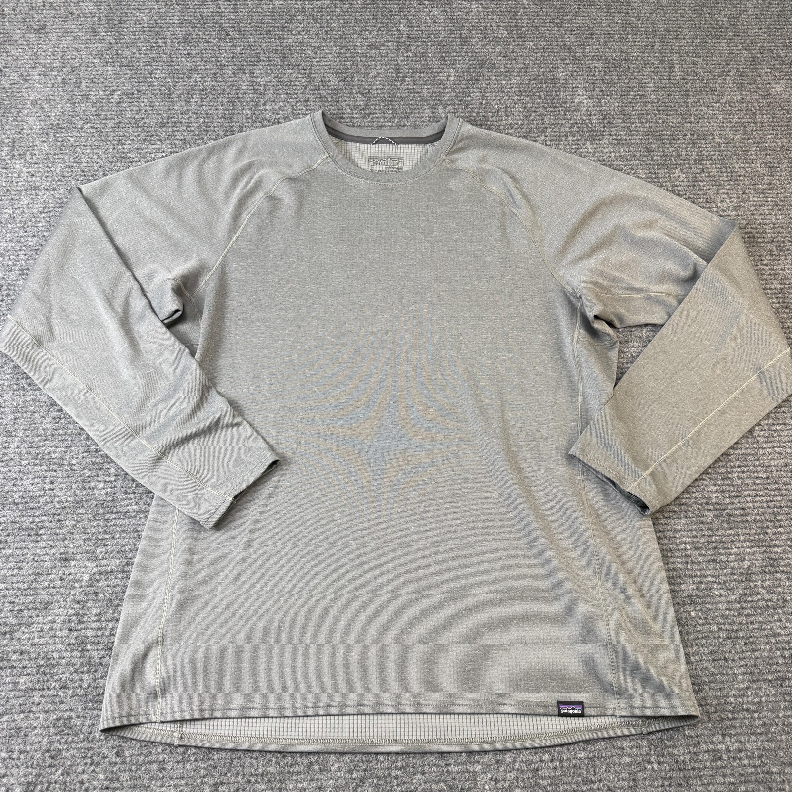 Patagonia Shirt Mens XL Gray Long Sleeve Capilene Midweight Baselayer Top gallery