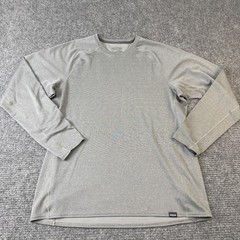 Patagonia Shirt Mens XL Gray Long Sleeve Capilene Midweight Baselayer Top