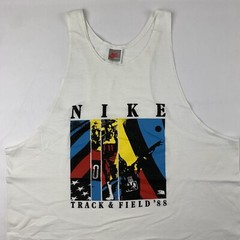 VTG 80s Nike 1988 Track Field Tank Top Shirt Mens Large Workout Gym