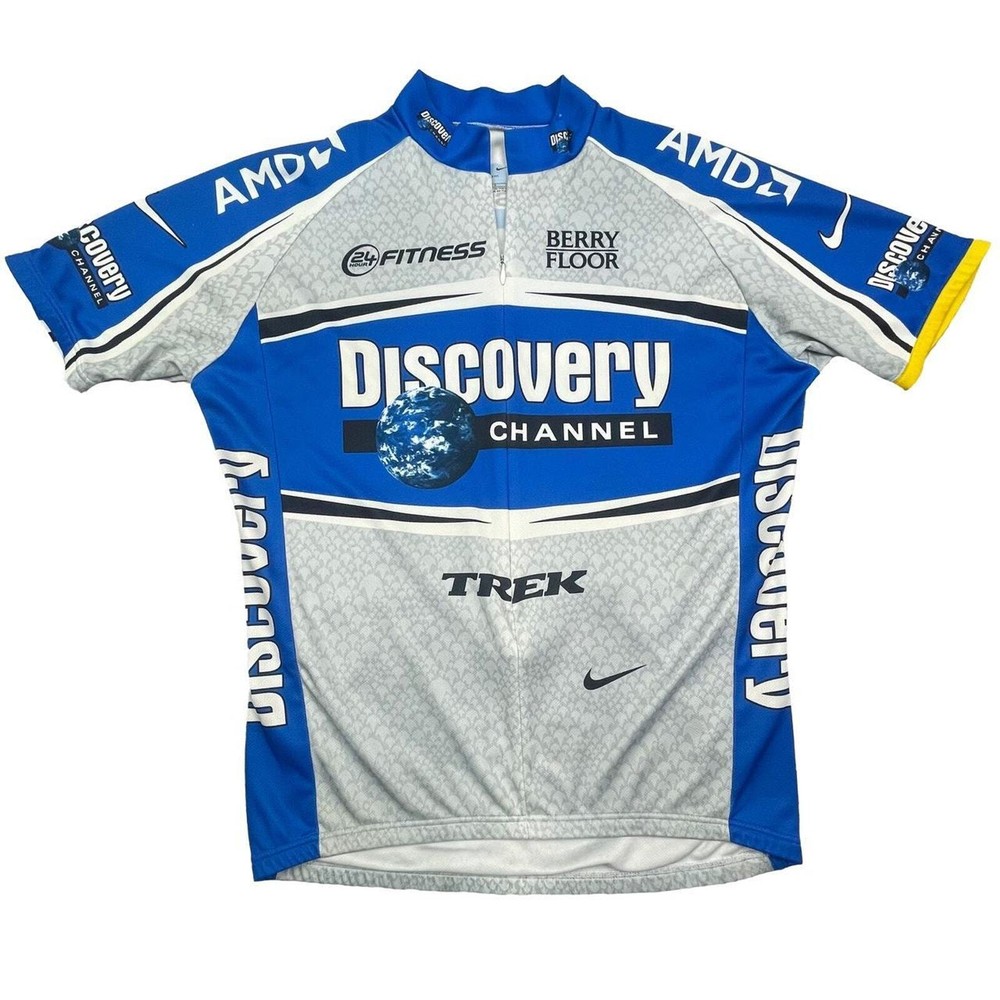 Vintage nike lance Armstrong Discovery cycling Jersey 90s y2k bike