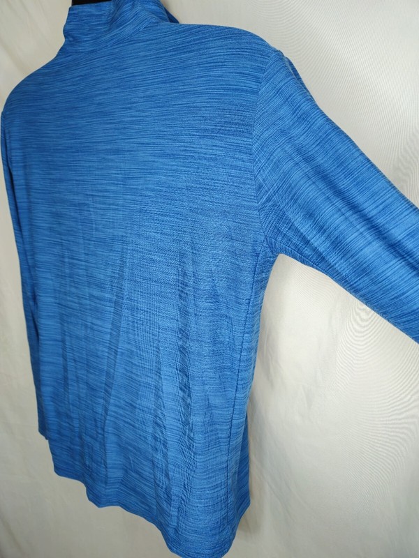 Nike Dri Fit Long Sleeve 1/4 Zip Mens Medium Blue Training gallery