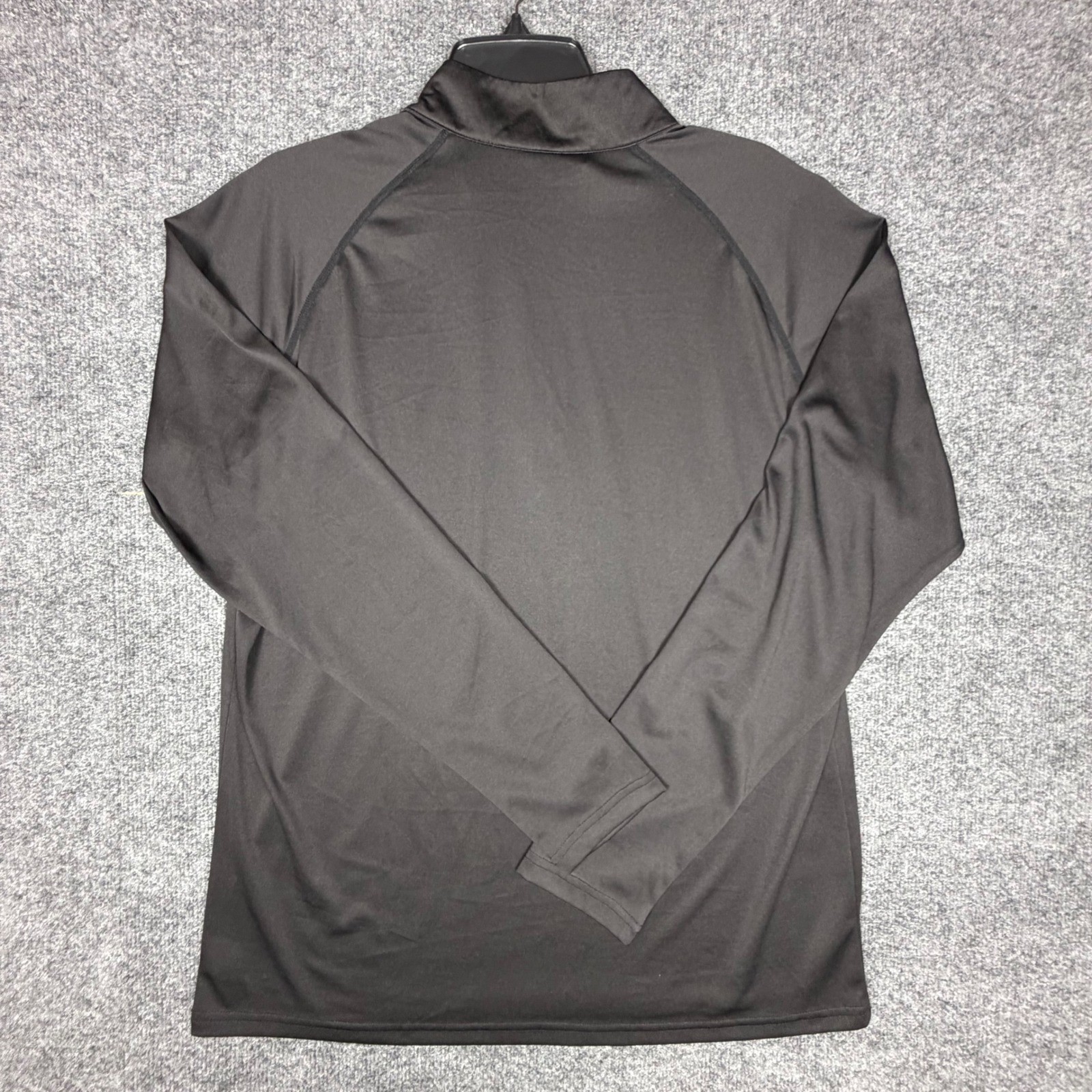 Tesla Gears Mens Quarter Zip Pullover Black Long Sleeve Active Top MKZ02 Large gallery