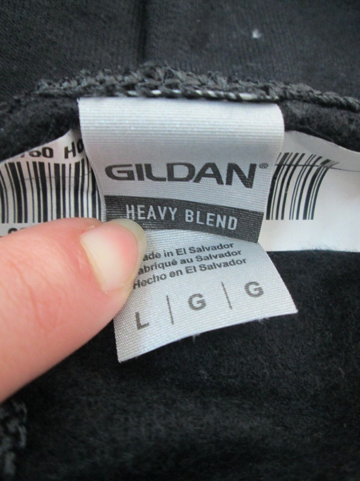 Sweatshirt hoodie hooded large black Be Your Version of Dope Gildan NEW 18 gallery