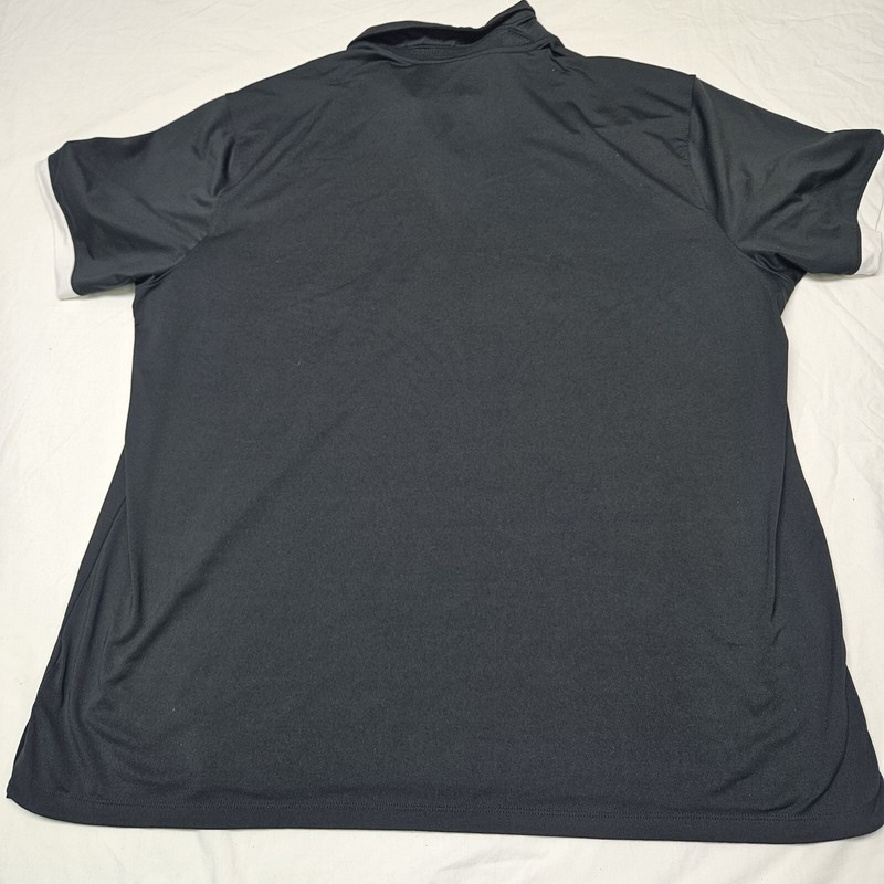 Nike Men's Dri-FIT T-Shirt Black With White Accents Logo Short Sleeves Size 2XL gallery