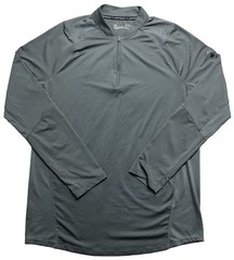 Under Armour Mens Gray Long Sleeve Pullover Quarter Zip Shirt Size L