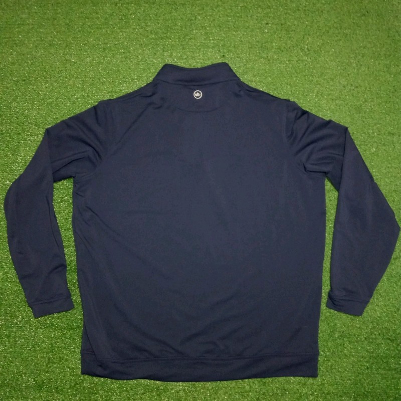 Peter Millar Perth Performance 1/4 Zip Pullover Bluejack National Golf Mens XL gallery