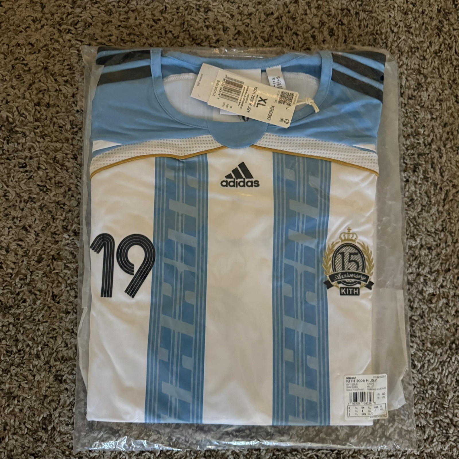 KITH x Messi x Adidas Football Jersey Brand New XL Blue/White gallery