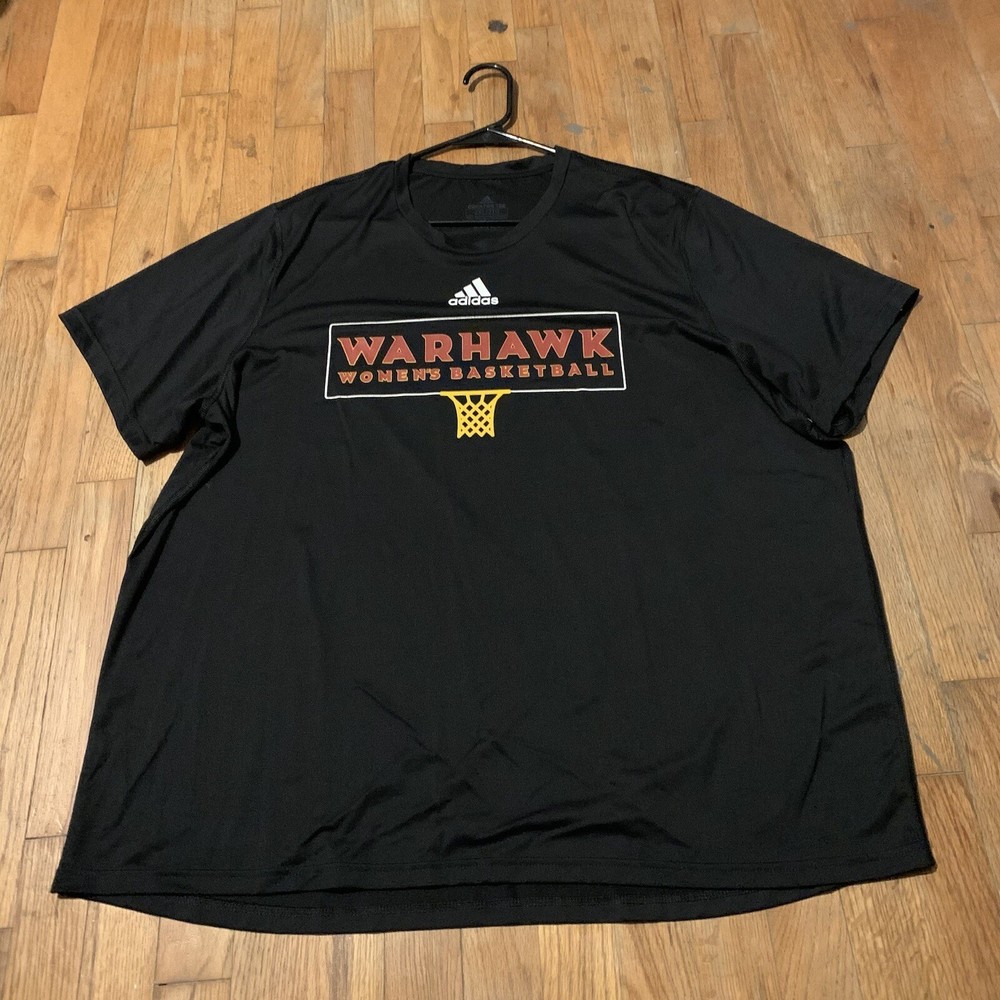 Adidas Men’s Warhawks Women’s Basketball SS Shirt Sz. 2XL NEW EK0086 Black LT