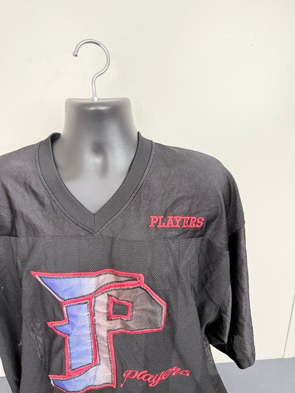 Vtg Playerz 69 Hip Hop Streetwear Football Jersey Size 2XL Black gallery